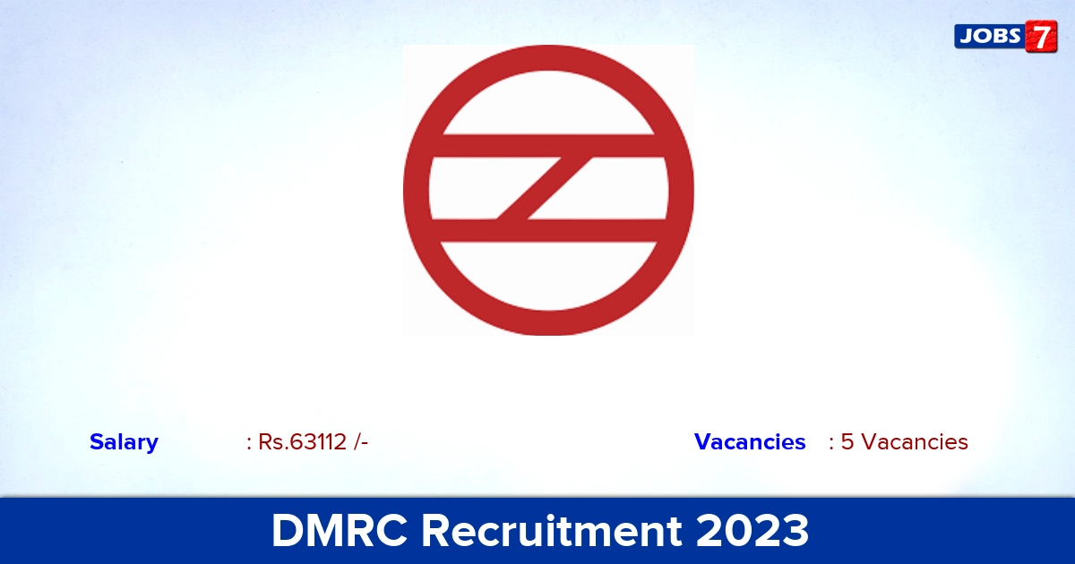 DMRC Recruitment 2023 - Apply Offline for Software Developer Jobs