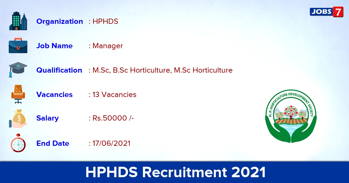 HPHDS Recruitment 2021 - Apply Offline for 13 Farm Manager Vacancies