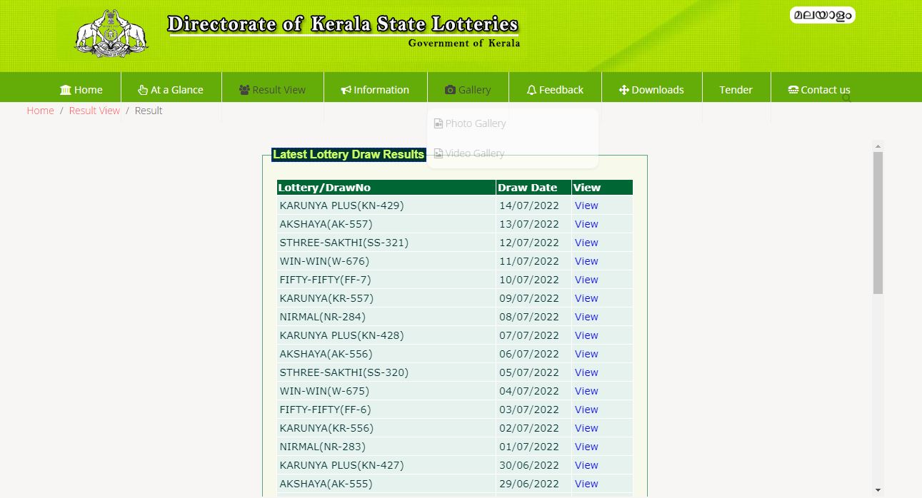 15.7.2022 Nirmal NR285 Kerala Lottery Result Today {Live} @ keralalotteries.com