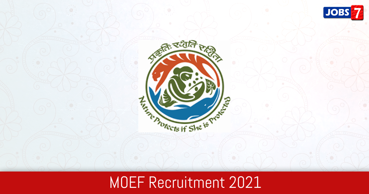 MOEF Recruitment 2024:  Jobs in MOEF | Apply @ moef.gov.in