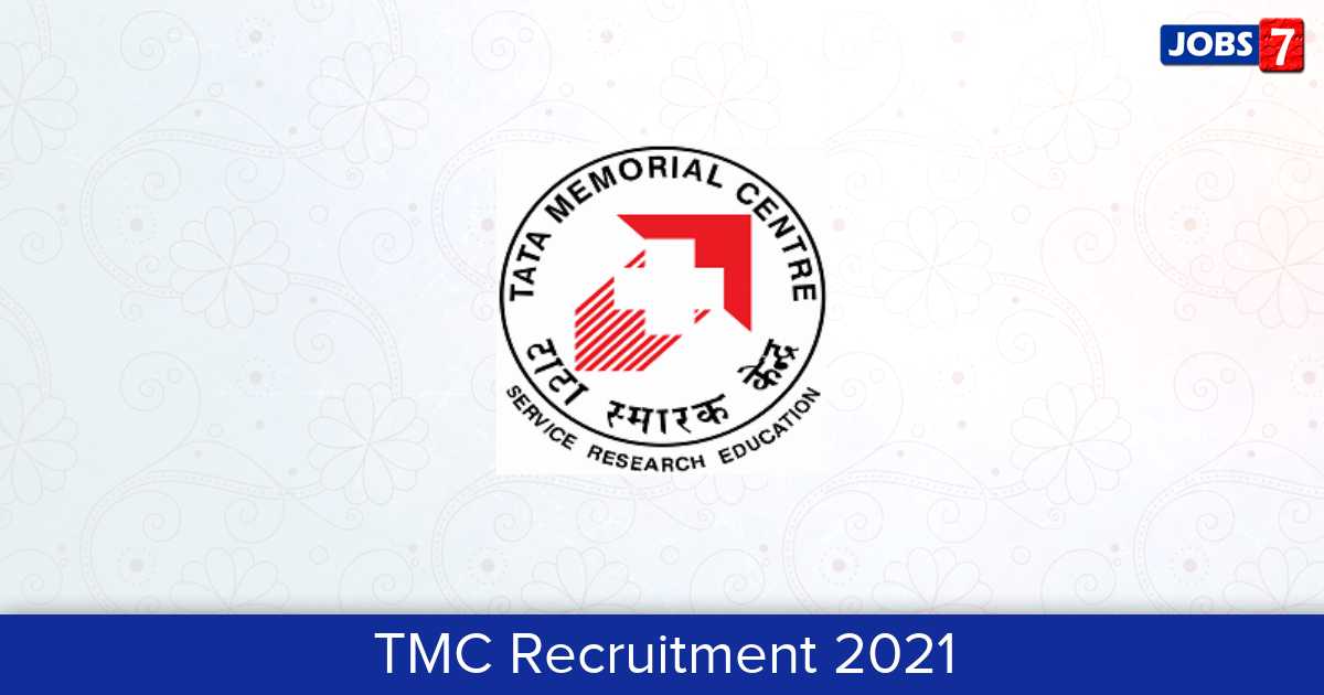 TMC Recruitment 2023:  Jobs in TMC | Apply @ tmc.gov.in