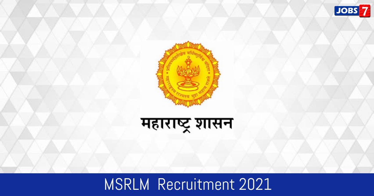 MSRLM  Recruitment 2024:  Jobs in MSRLM  | Apply @ umed.in