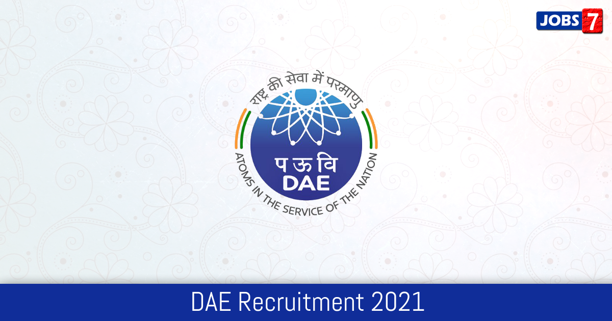 DAE Recruitment 2024: 74 Jobs in DAE | Apply @ www.dae.gov.in