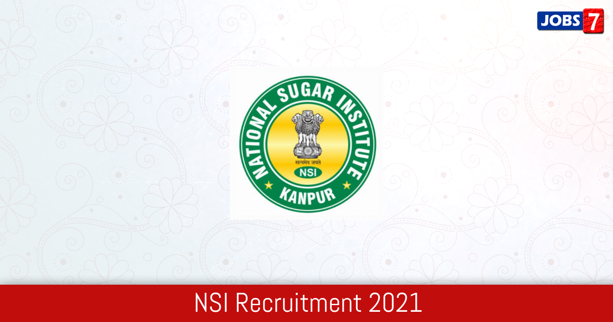 NSI Recruitment 2024:  Jobs in NSI | Apply @ nsi.gov.in