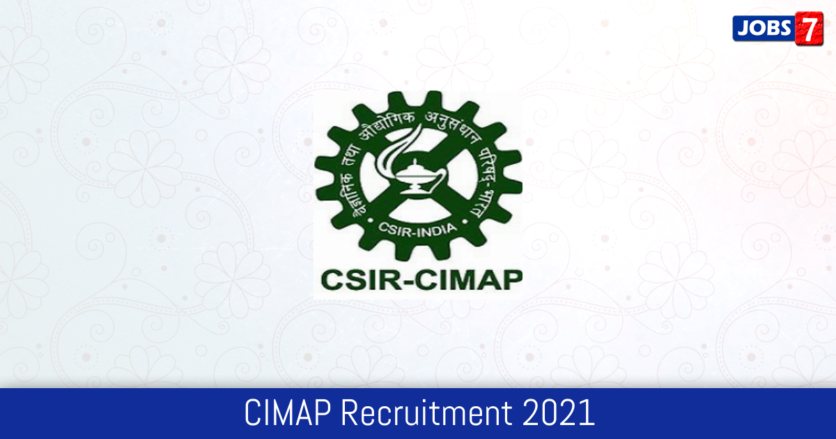 CIMAP Recruitment 2024:  Jobs in CIMAP | Apply @ www.cimap.res.in