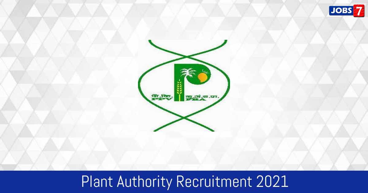 Plant Authority Recruitment 2024:  Jobs in Plant Authority | Apply @ www.plantauthority.gov.in