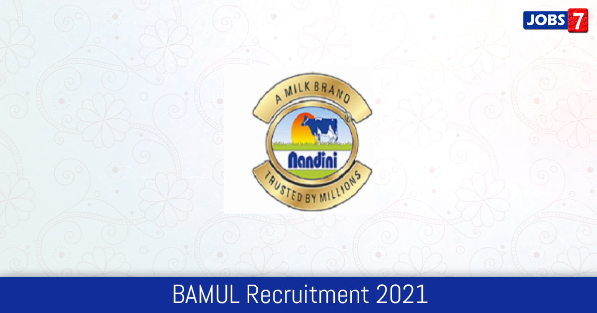 BAMUL Recruitment 2024:  Jobs in BAMUL | Apply @ www.bamulnandini.coop