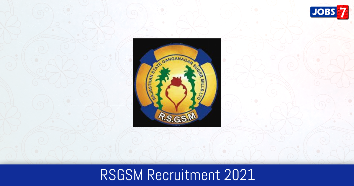 RSGSM Recruitment 2024:  Jobs in RSGSM | Apply @ rajexcise.gov.in