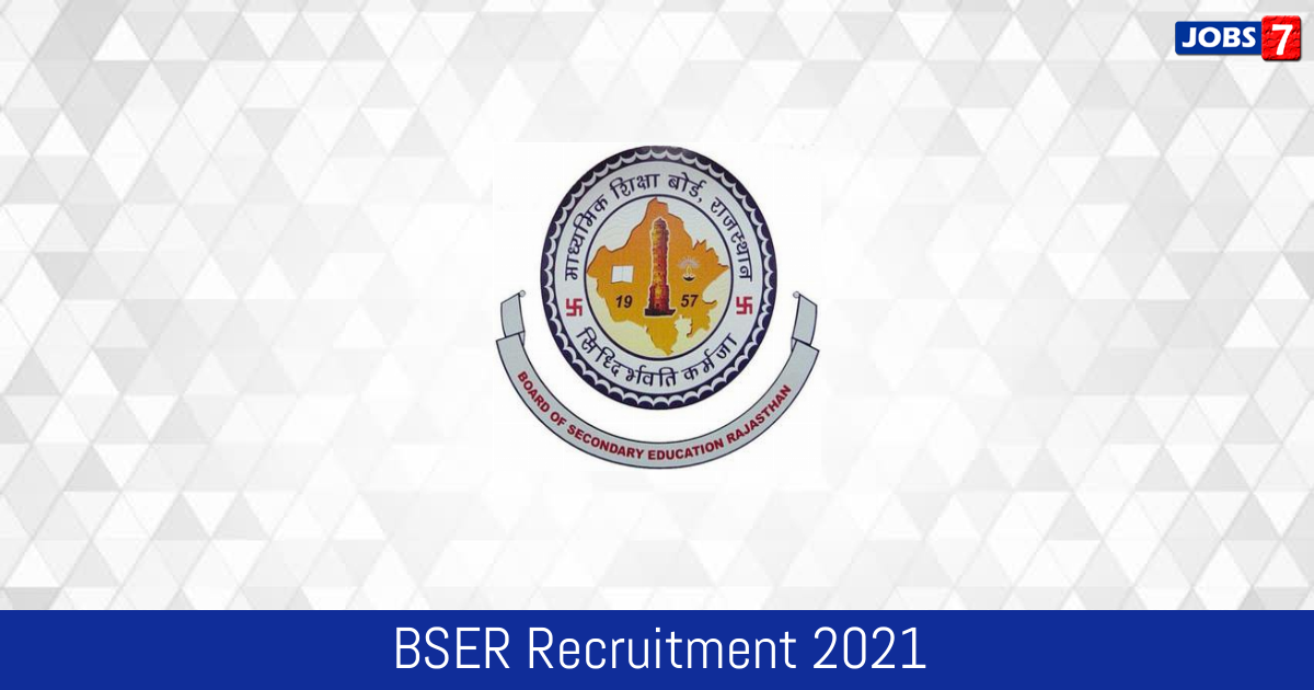 BSER Recruitment 2024:  Jobs in BSER | Apply @ rajeduboard.rajasthan.gov.in