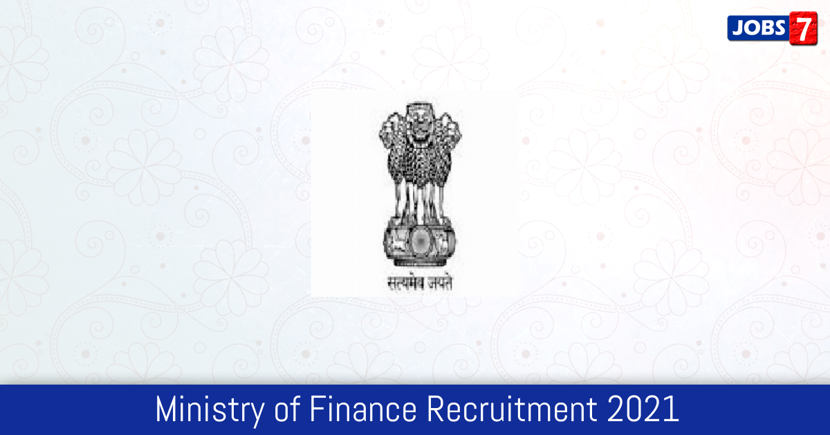 Ministry of Finance Recruitment 2024:  Jobs in Ministry of Finance | Apply @ finmin.nic.in