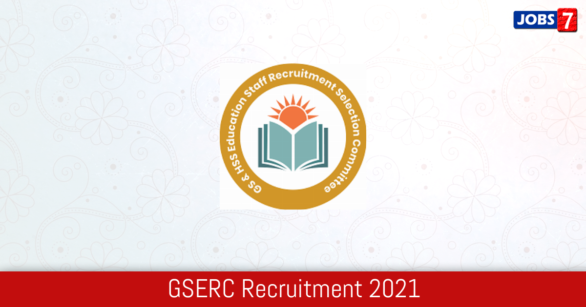 GSERC Recruitment 2024:  Jobs in GSERC | Apply @ www.gserc.in