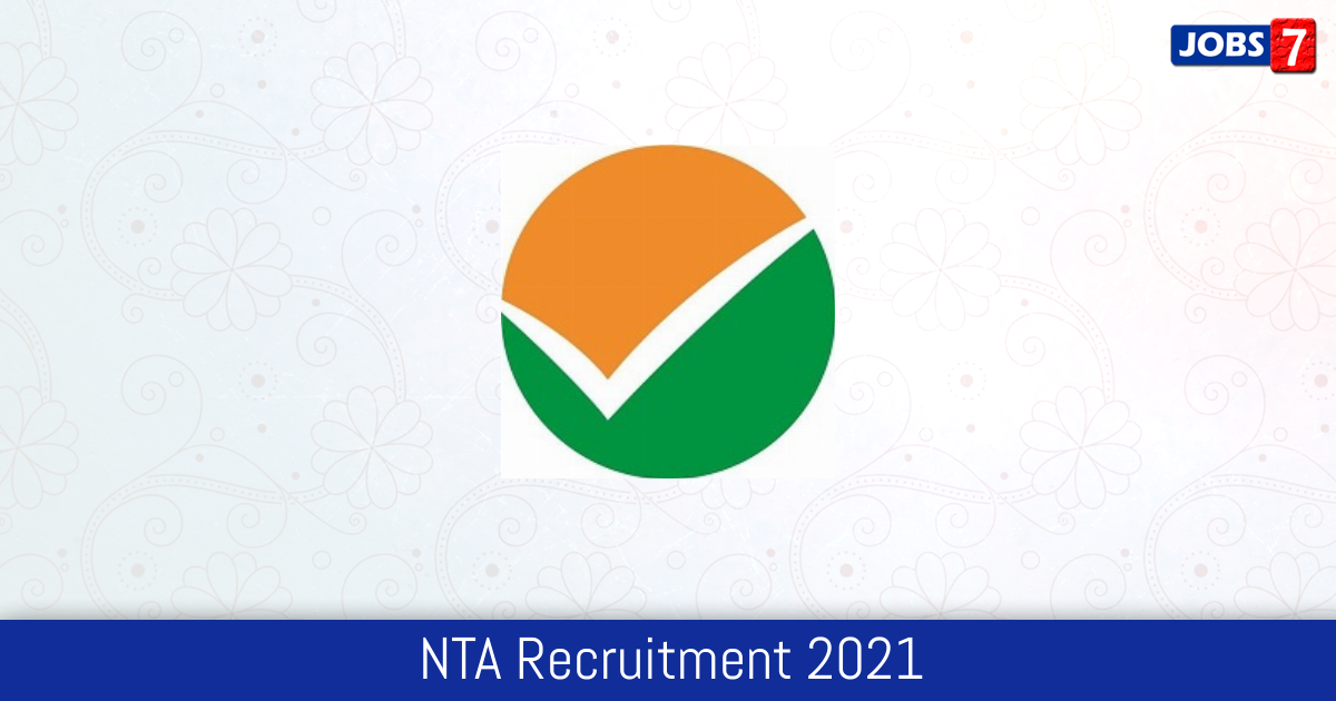 NTA Recruitment 2024:  Jobs in NTA | Apply @ nta.ac.in