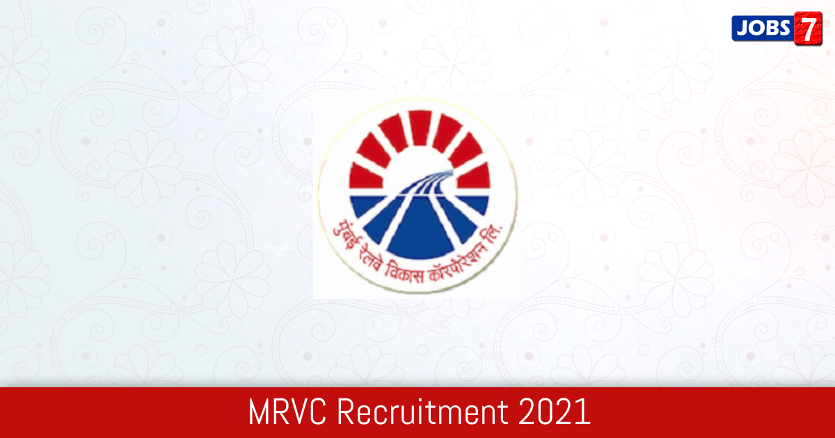 MRVC Recruitment 2024:  Jobs in MRVC | Apply @ mrvc.indianrailways.gov.in