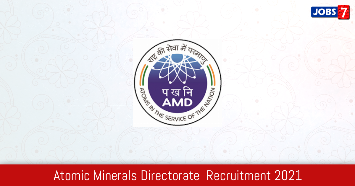 Atomic Minerals Directorate  Recruitment 2024:  Jobs in Atomic Minerals Directorate  | Apply @ www.amd.gov.in
