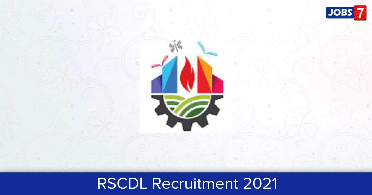 RSCDL Recruitment 2024:  Jobs in RSCDL | Apply @ smartcityrajkot.in
