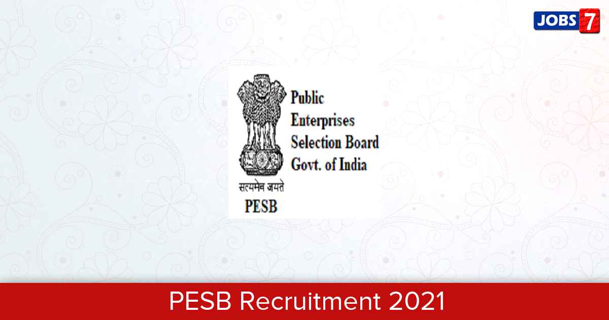 PESB Recruitment 2024:  Jobs in PESB | Apply @ pesb.gov.in