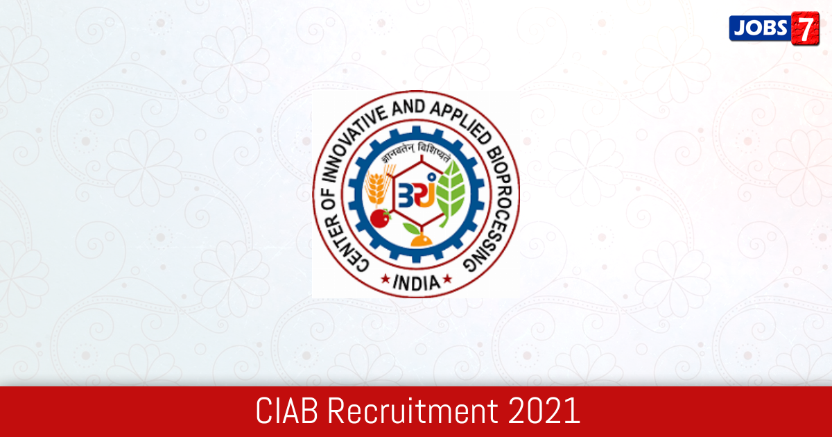 CIAB Recruitment 2024: 3 Jobs in CIAB | Apply @ www.ciab.res.in
