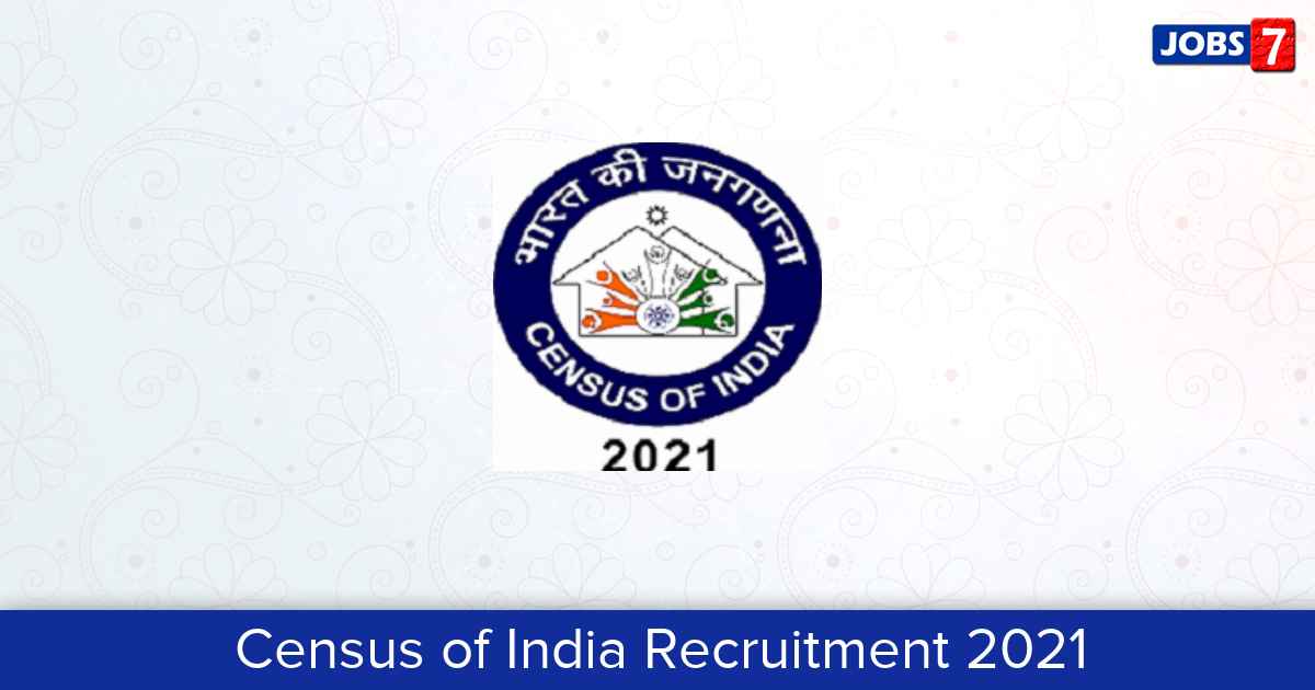Census of India Recruitment 2024:  Jobs in Census of India | Apply @ censusindia.gov.in