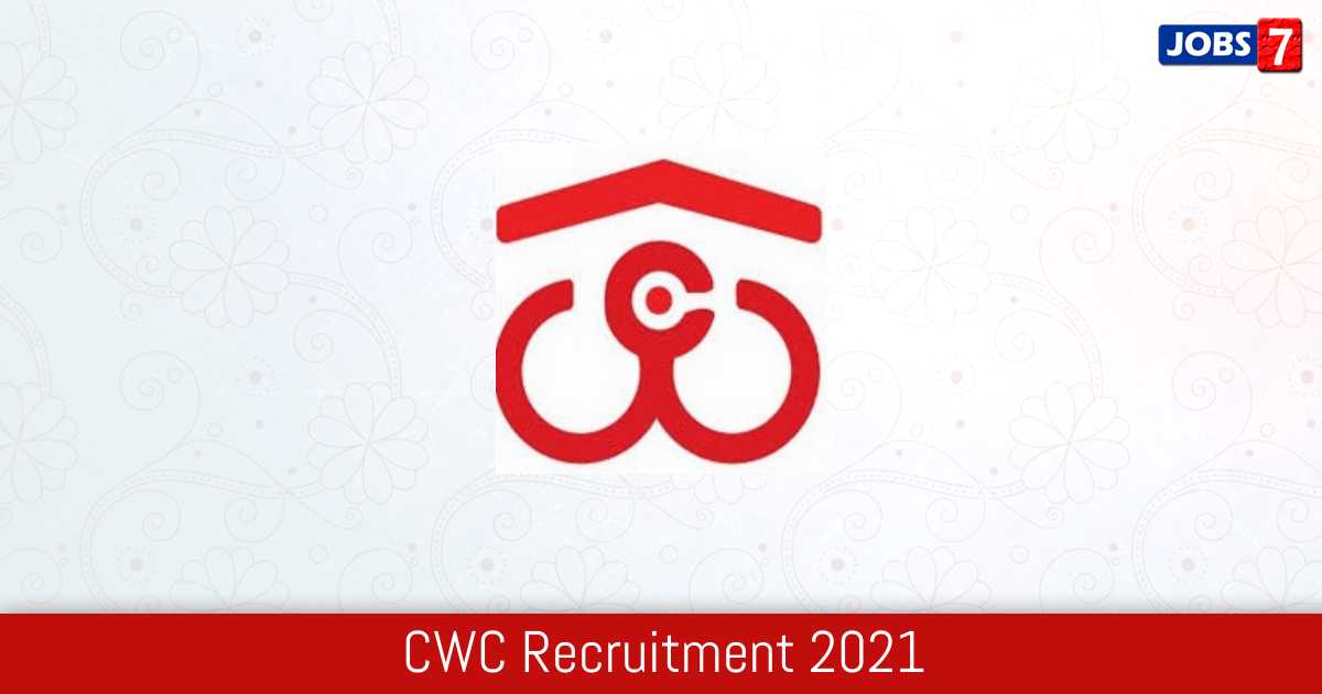 CWC Recruitment 2023:  Jobs in CWC | Apply @ cewacor.nic.in