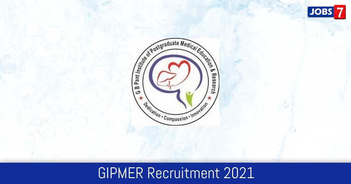GIPMER Recruitment 2024:  Jobs in GIPMER | Apply @ gbpant.delhigovt.nic.in
