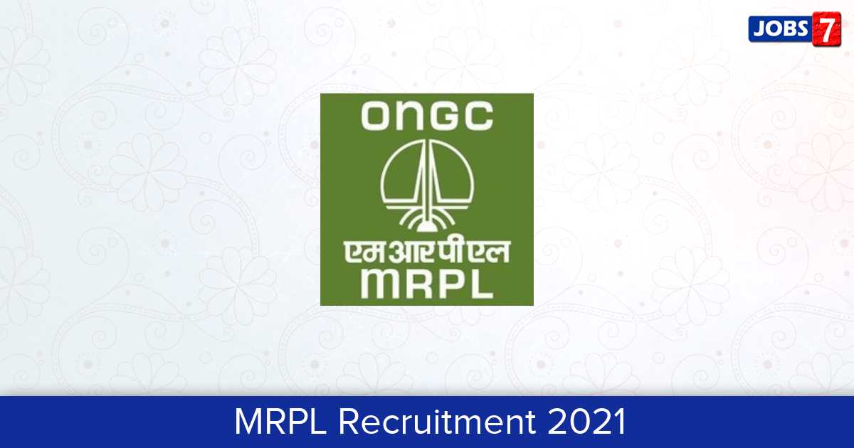 MRPL Recruitment 2024:  Jobs in MRPL | Apply @ www.mrpl.co.in