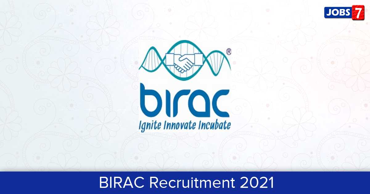 BIRAC Recruitment 2024:  Jobs in BIRAC | Apply @ www.birac.nic.in