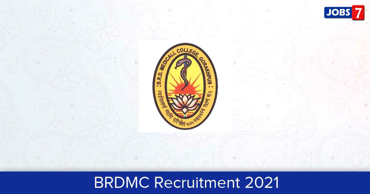 BRDMC Recruitment 2024:  Jobs in BRDMC | Apply @ brdmc.ac.in