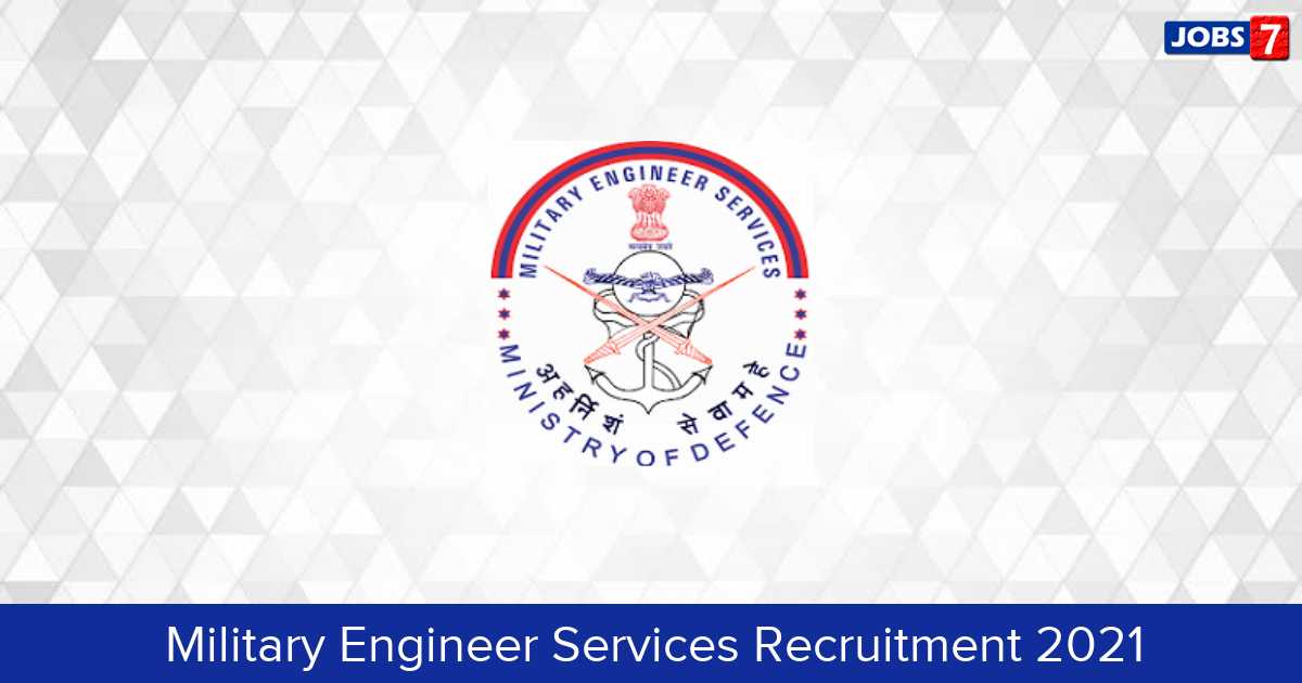 MES Recruitment 2024:  Jobs in MES | Apply @ mes.gov.in