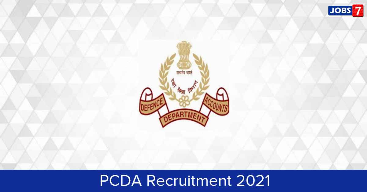 PCDA Recruitment 2024:  Jobs in PCDA | Apply @ pcdapension.nic.in