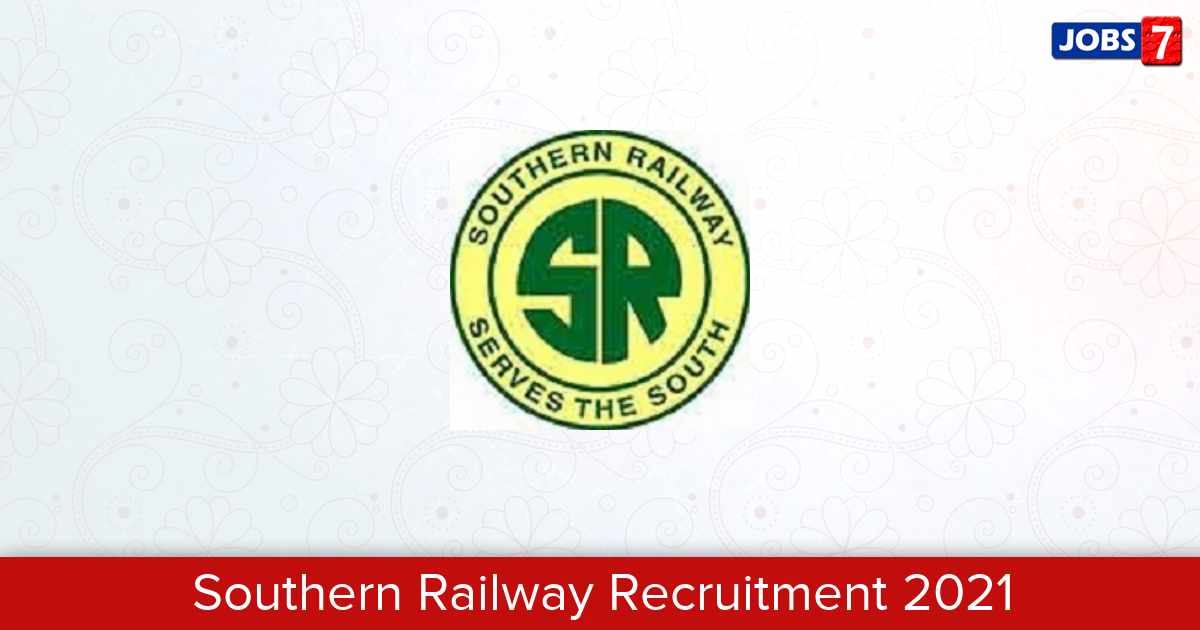 Southern Railway Recruitment 2024: 14 Jobs in Southern Railway | Apply @ sr.indianrailways.gov.in