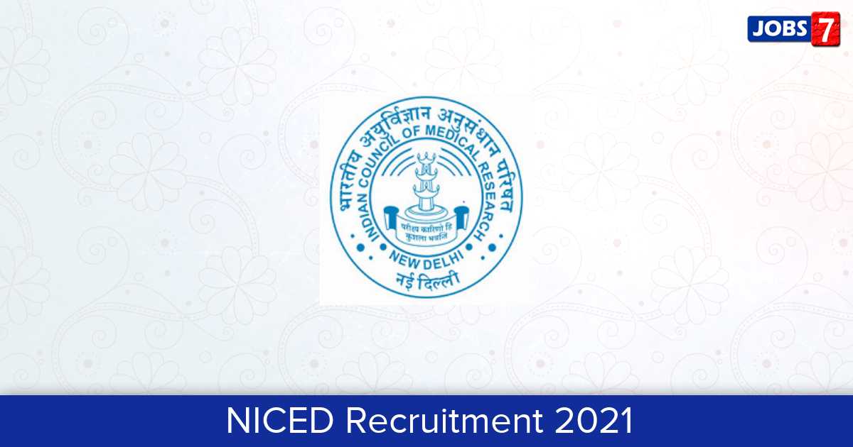 NICED Recruitment 2024:  Jobs in NICED | Apply @ www.niced.org.in
