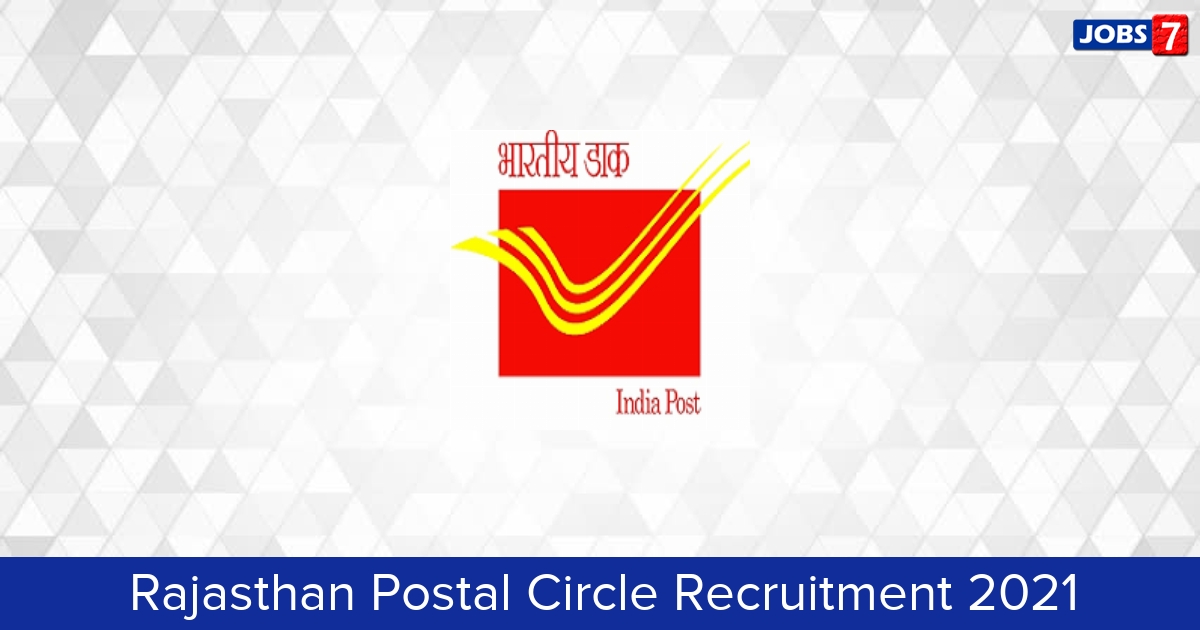 Rajasthan Postal Circle Recruitment 2024:  Jobs in Rajasthan Postal Circle | Apply @ www.indiapost.gov.in/