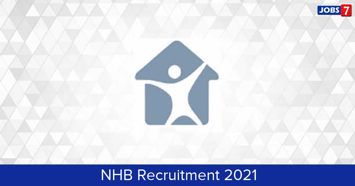 NHB Recruitment 2024:  Jobs in NHB | Apply @ nhb.org.in