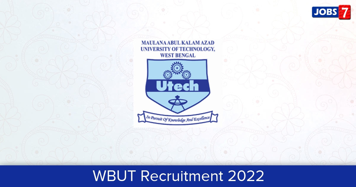 WBUT Recruitment 2024:  Jobs in WBUT | Apply @ makautwb.ac.in