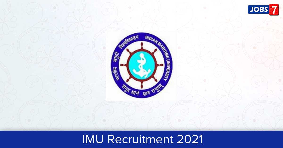 IMU Recruitment 2024:  Jobs in IMU | Apply @ www.imu.edu.in