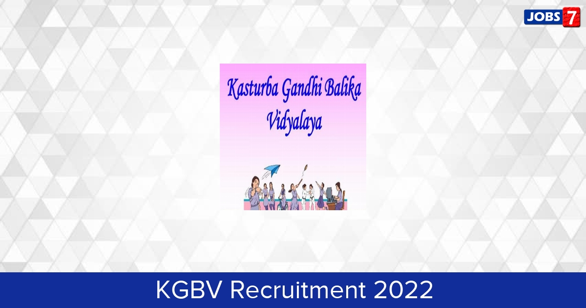 KGBV Recruitment 2024:  Jobs in KGBV | Apply @ apkgbv.apcfss.in/