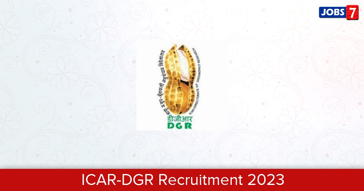 ICAR-DGR Recruitment 2024:  Jobs in ICAR-DGR | Apply @ www.dgr.org.in/