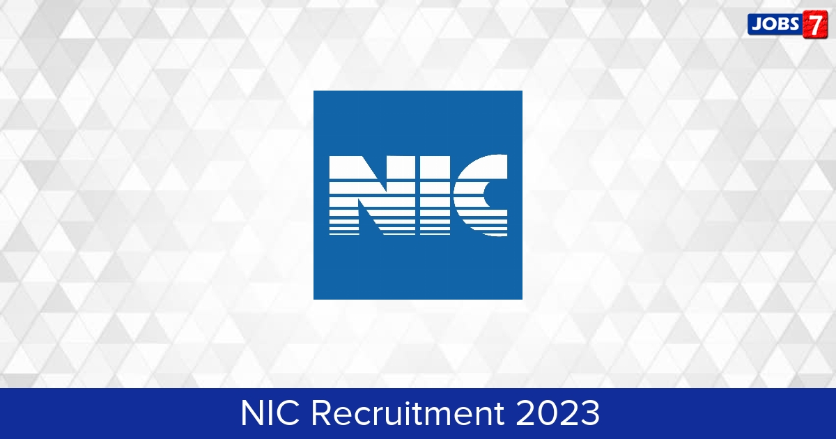 NIC Recruitment 2024:  Jobs in NIC | Apply @ www.nic.in/