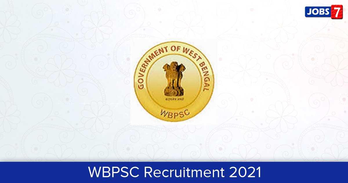 WBPSC Recruitment 2023:  Jobs in WBPSC | Apply @ pscwbapplication.in