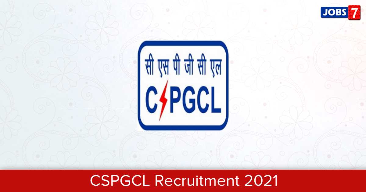 CSPGCL Recruitment 2024:  Jobs in CSPGCL | Apply @ cspdcl.co.in