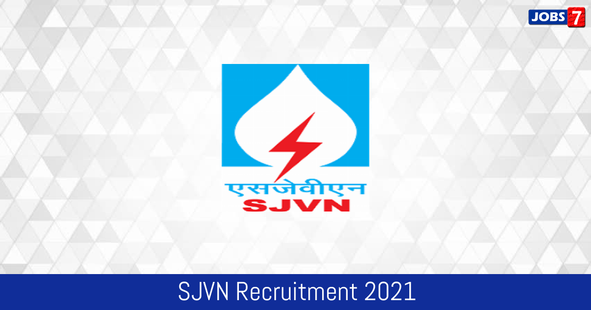 SJVN Recruitment 2024:  Jobs in SJVN | Apply @ sjvn.nic.in
