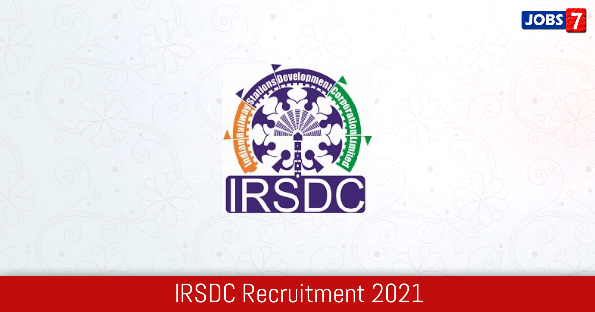 IRSDC Recruitment 2024:  Jobs in IRSDC | Apply @ irsdc.in