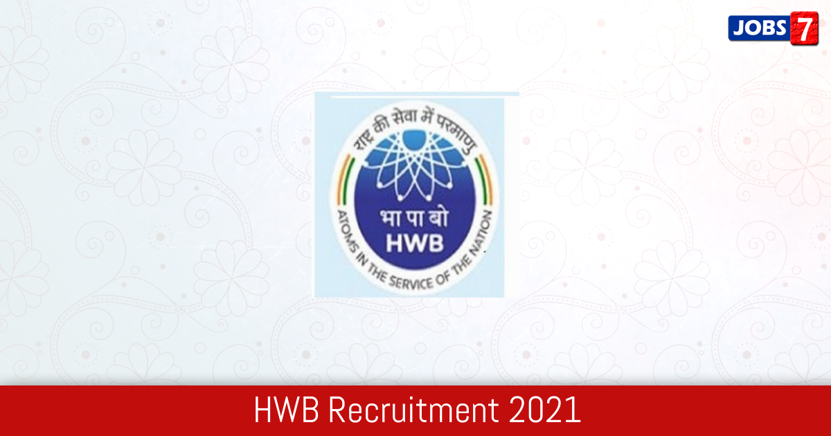 HWB Recruitment 2024:  Jobs in HWB | Apply @ www.hwb.gov.in