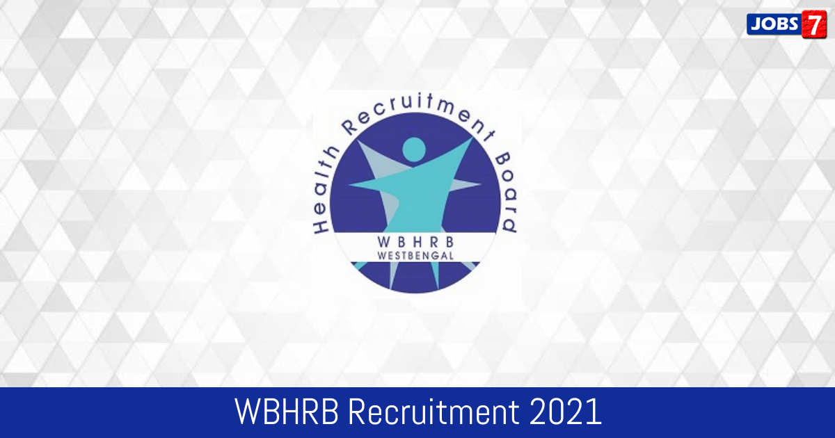 WBHRB Recruitment 2024:  Jobs in WBHRB | Apply @ www.wbhrb.in