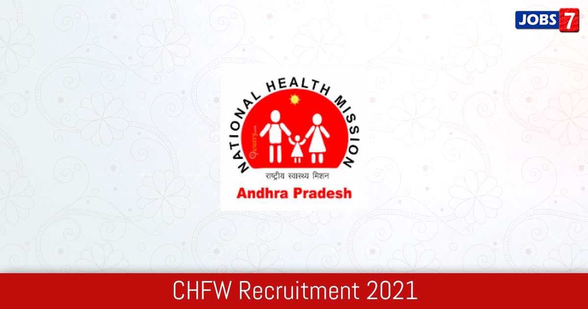 CHFW Recruitment 2024:  Jobs in CHFW | Apply @ cfw.ap.nic.in