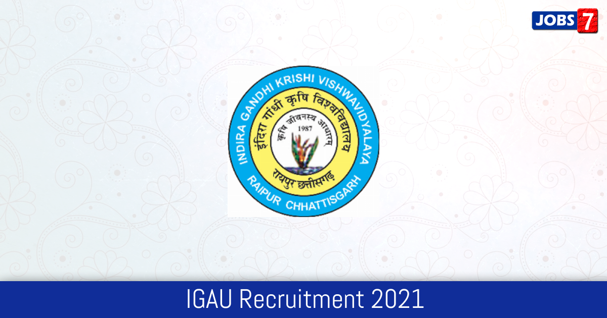 IGAU Recruitment 2024: 2 Jobs in IGAU | Apply @ targetstudy.com
