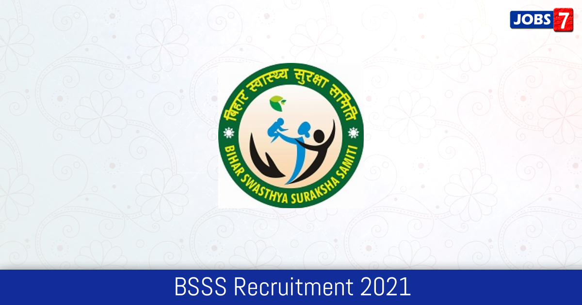 BSSS Recruitment 2024:  Jobs in BSSS | Apply @ biswass.bihar.gov.in