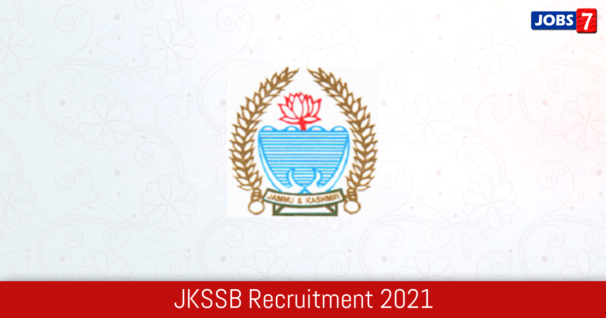 JKSSB Recruitment 2024:  Jobs in JKSSB | Apply @ jkssb.nic.in