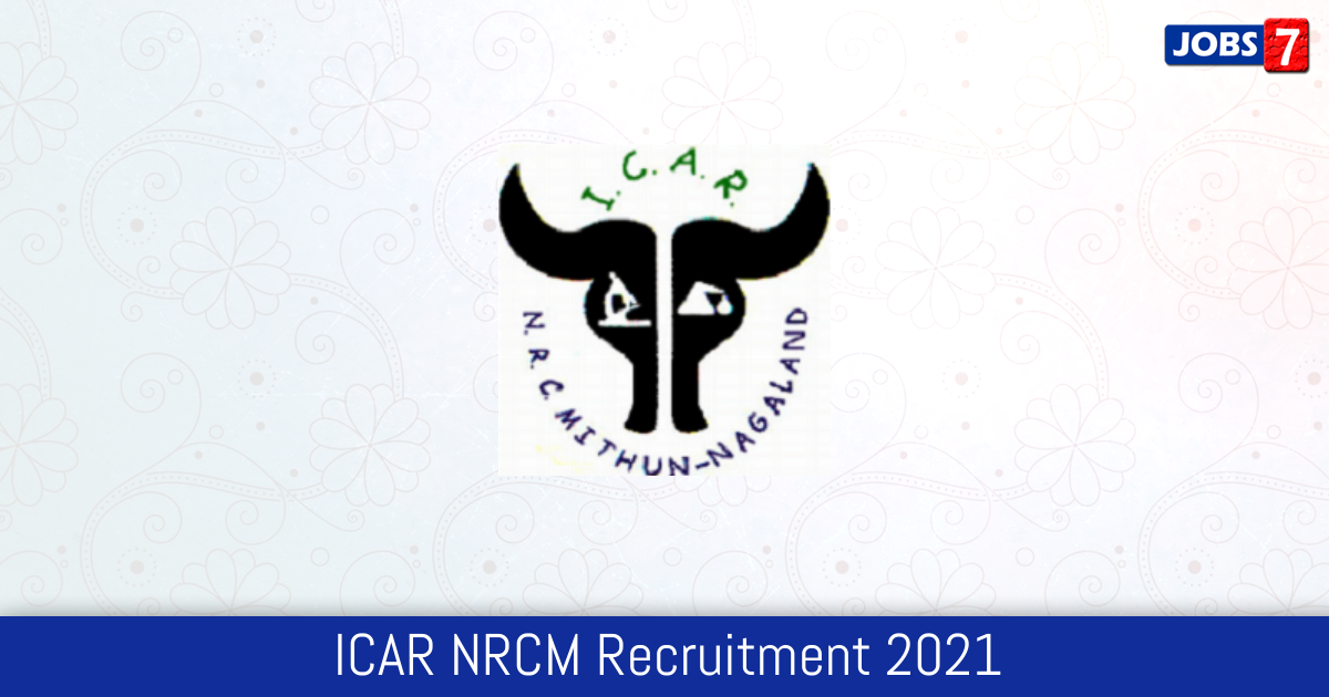ICAR NRCM Recruitment 2024:  Jobs in ICAR NRCM | Apply @ www.nrcmithun.res.in