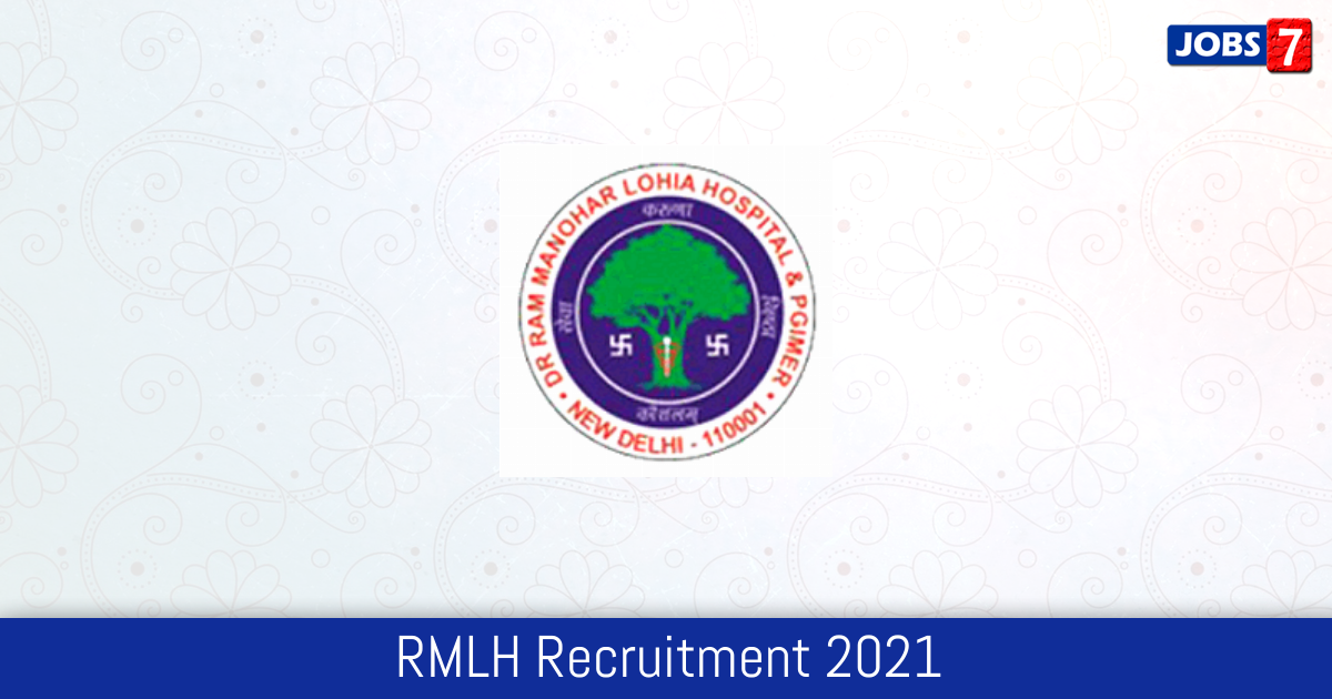 RMLH Recruitment 2024:  Jobs in RMLH | Apply @ rmlh.nic.in